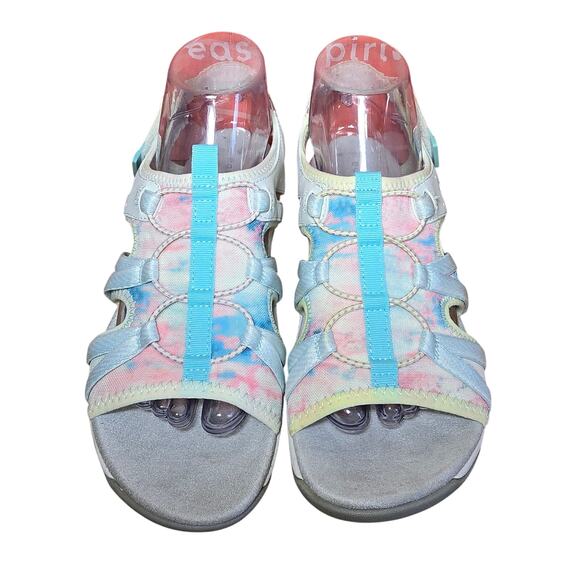 NEW Easy Spirit SE Spark 9 White Blue Comfort Sandals Size 8 W Wide MSRP $69 - Picture 2 of 8